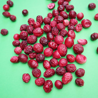 100% natuurlijk gevriesdroogd fruit, bulkverpakking, hele cranberry's, blauwe bessen, zoete mango, gekweekt in koele, droge, schone plaatsen