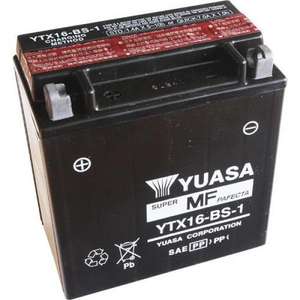 Batería de Motocicleta Yuasa YTX16-BS-1 12V 14Ah Libre de Mantenimiento - Product Image 1