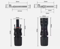 Connecteur solaire étanche IP67 1500V pour système solaire, courant 30A/50A, type PES, cuivre, pour panneau solaire