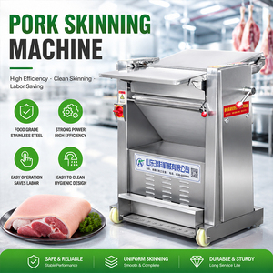 Machine à peler la peau de porc à prix direct usine, certifiée CE, décapante de peau de porc, trancheuse de porc pour abattoir et boucherie - Product Image 1