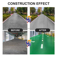 Polyuréthane deux composés ligne de séchage rapide marquage couche de finition A B peinture composée pour les parkings