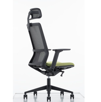 Mobilier Commercial, chaise de bureau, accoudoir fixe PA, chaises en maille, appui-tête ergonomique, dossier haut, chaise de bureau confortable