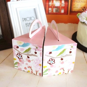 Customized Triangular <strong>Cake</strong> <strong>Slice</strong> <strong>Box</strong> With Handle - Product Image 4