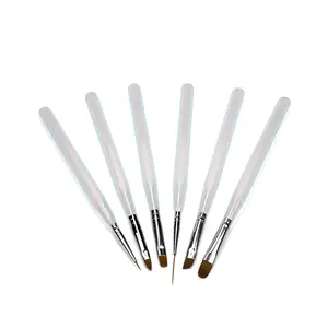 High Quality Paint Pens Wholesale Beautiful Nail Art Brush Customized Logo 100% Pure Kolinsky Acrylic Nail Brush
