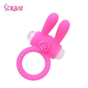 Vibrerende Siliconen <span class=keywords><strong>Cock</strong></span> <span class=keywords><strong>Ring</strong></span> Voor Man Vertraagde Ejaculatie - Product Image 4