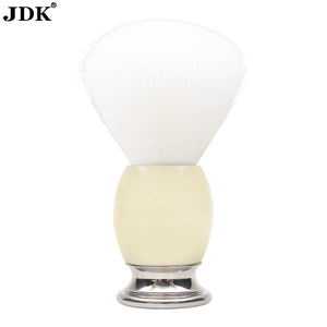 Kit de rasage de cheveux de <span class=keywords><strong>blaireau</strong></span> lourd de haute qualité pour hommes brosse faciale cheveux synthétiques brosses de rasage fibres de Nylon brosse en métal - Product Image 3