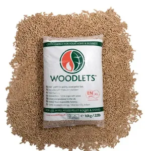 Compre pellets de madera EN Plus A1 de 6 mm, combustible de biomasa de pino y roble para sistemas de calefacción, leña en bolsa con patrón de virutas y serrín. - Product Image 1