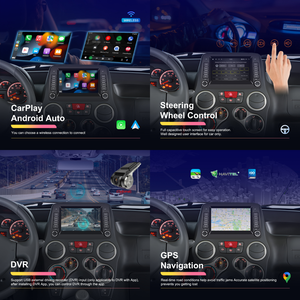 Podofo 7Inch Android Car Stereo 2+64GB Wireless CarPlay Android Auto Fit For Fiat Panda 2002-2012 GPS <b>WiFi</b> Dual Knobs EQ ODM/OEM - Product Image 2