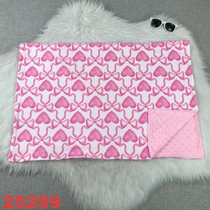 Mantas Personalizadas con Estampados Adorables, Excelente Calidad, Artículo Nuevo de Fábrica, Venta al Por Mayor, Color Rosa, Sábana para Siesta de Princesa - Product Image 1