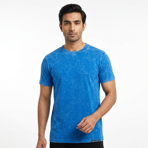 Camiseta de Algodón 100% de Alta Calidad, Estampado Sólido, Corte Recto, Cintura Media, Casual, Corta, con Serigrafía - Product Image 1