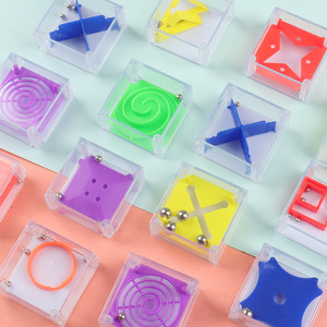 Mini Square Balance Maze <b>Game</b> Plastic Handheld Rolling Puzzle For Kids 8 13 Years Educational Stress Relieving Toy Unisex - Product Image 3