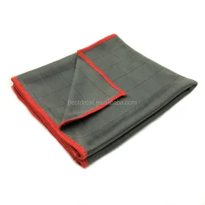 Kain pembersih Microfiber, 40x50cm 400 GSM karbon untuk kaca kaca jendela Detailing otomatis cuci mobil handuk bebas garis