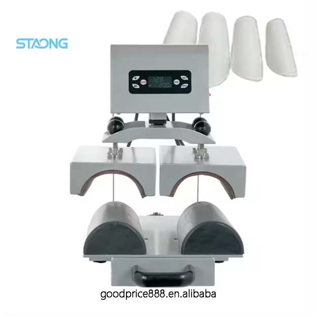 Electric Automatic Open Sublimation Sport Kneepad Dual Plates Heat Press Machine for Garment New