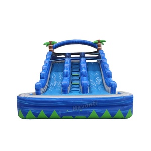 Lớn Inflatable cá mập bụng trượt Inflatable trượt N trượt cá mập trượt nước - Product Image 6