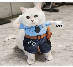 Amazon Vente à Chaud Chien Chat Halloween Costume de Noël Habiller Vêtements Profession Outfit Cowboy Guitare Pirate Design // - Product Image 5