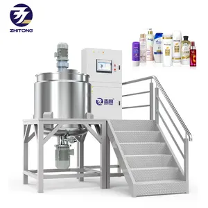 ZT 500L 1000L 2000L shampoo liquid mixer machine wash soap homogenizer conditioner heating mixing tank agitator reactor