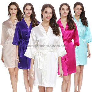 Vestido de novia de seda satinada para dama de honor, vestidos de novia de 55 colores, envío rápido - Product Image 3