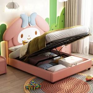 Crown Scallop Design Cama para niños con tobogán Playful Pink Girls Muebles de dormitorio para Royal Little Sleepers - Product Image 5