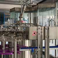 Machine de remplissage de liquides entièrement automatique 3-en-1, équipement d'embouteillage automatique pour la production d'eau potable