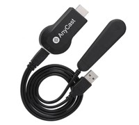 Adaptador Inalámbrico de Pantalla 1080P WiFi con Función de Duplicación de Pantalla AirPlay Miracast DLNA Anycast para iPhone y Android a TV