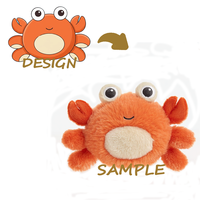 Porte-clés personnalisé en peluche super douce avec rembourrage en polyester et coton PP, jouet en peluche en boîte surprise