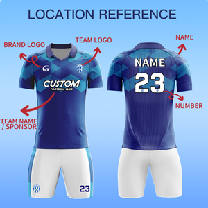 Maglia da Calcio Personalizzata in Tessuto Jacquard per Uomo, Asciugatura Rapida, Uniforme Sportiva Professionale Traspirante, Maglia Retrò da Club X5511 - Product Image 3