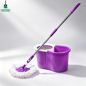 Juego de Mopa y Cubeta con Ruedas Giratorias 360° de Suministro Directo °   Mopa con Escurridor para Uso Doméstico y Comercial, Fregonas de Limpieza YUANYANG - Product Image 1