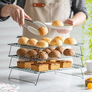 Rejilla de Enfriamiento para Galletas de 3 Niveles, Resistente, de Silicona 100% y Acero Inoxidable, Personalizada y de Primera Calidad - Product Image 1