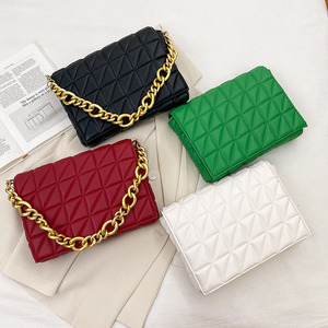 Sac à Main Femme Marque 2022, Sacs Bandoulière Matelassés à Chaîne Épaisse, Pochette et Sac à Main pour Dames - Product Image 4