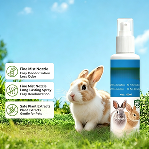 USMILEPET Limpiador de Piedras Urinarias <span class=keywords><strong>para</strong></span> Base de Jaula de Conejos, Elimina Manchas y Olores de Heces, Desodorizante <span class=keywords><strong>para</strong></span> Limpieza de Mascotas Conejos - Product Image 2