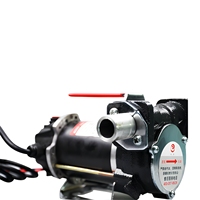 Pompe à carburant diesel robuste 12V 24V CC auto-amorçante portable en fonte pour tracteur, générateur, marine avec tuyau de refoulement CE