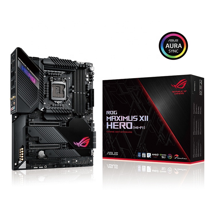 ASUS — carte mère ROG Maximus ii Hero z990 ATX, composant pc, compatible avec processeur Intel 10ème Gen, socket LGA 1200, avec WiFi 6, et Triple M.2 Aura Sync