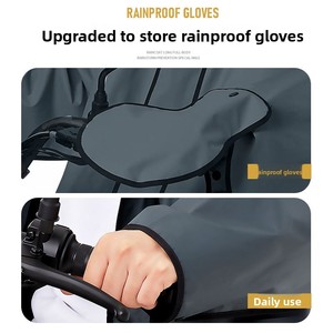 Imperméable long et épais pour hommes et femmes, vélo électrique résistant aux orages, idéal pour les voyages, EVA, étanche, pour adultes - Product Image 3