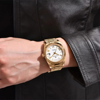 PAGANI DESIGN 2025 Nouvelle montre automatique de luxe DD40 or blanc pour hommes TMI NH36A Date Jour 100M Étanche Montres mécaniques pour hommes