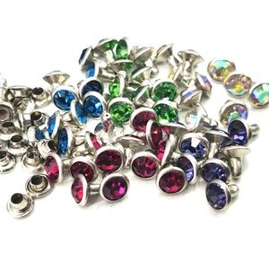 RH003 gros métal <span class=keywords><strong>strass</strong></span> cristal laiton bouton <span class=keywords><strong>Rivet</strong></span> pour cuir <span class=keywords><strong>Strass</strong></span> cristal <span class=keywords><strong>strass</strong></span> Rivets pour sacs à main - Product Image 6