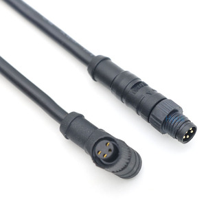 90도 M8 4핀 암 케이블 IP67 차폐형 비차폐형 코딩 커넥터-오픈 엔드 연결 - Product Image 2