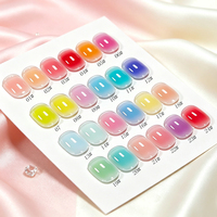 Kit de vernis à ongles en gel UV HS Private Label sans HEMA ni TPO, couleurs de construction, design de flacon, longue tenue, fournitures en gros
