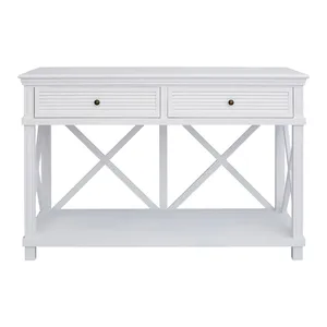 Set di Mobili Moderni in Legno Massello Bianco per <span class=keywords><strong>Soggiorno</strong></span>, Mobile TV <span class=keywords><strong>da</strong></span> 2,6M con <span class=keywords><strong>Libreria</strong></span> e Scala, Soluzione Completa per la Casa - Product Image 4
