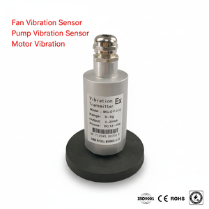 Industrial Grade IP67 4-20mA RS485 <b>Wireless</b> Single Axis Triaxial Vibration and <b>Temperature</b> <b>Sensor</b> DC24V Thread Mount - Product Image 1
