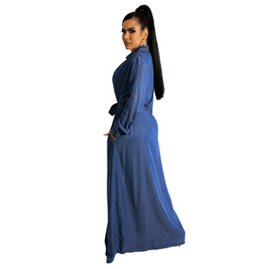 Offre Spéciale Col Rond Manches Longues <span class=keywords><strong>2022</strong></span> <span class=keywords><strong>été</strong></span> Nouveau À La Mode Plus La Taille Femmes Robes - Product Image 5