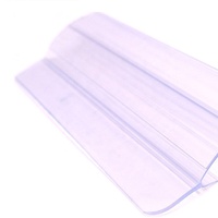 Supermarket Retail Plastic PVC Acrylic Label Tag Adhesive Data Strip Price Holder for Shelves