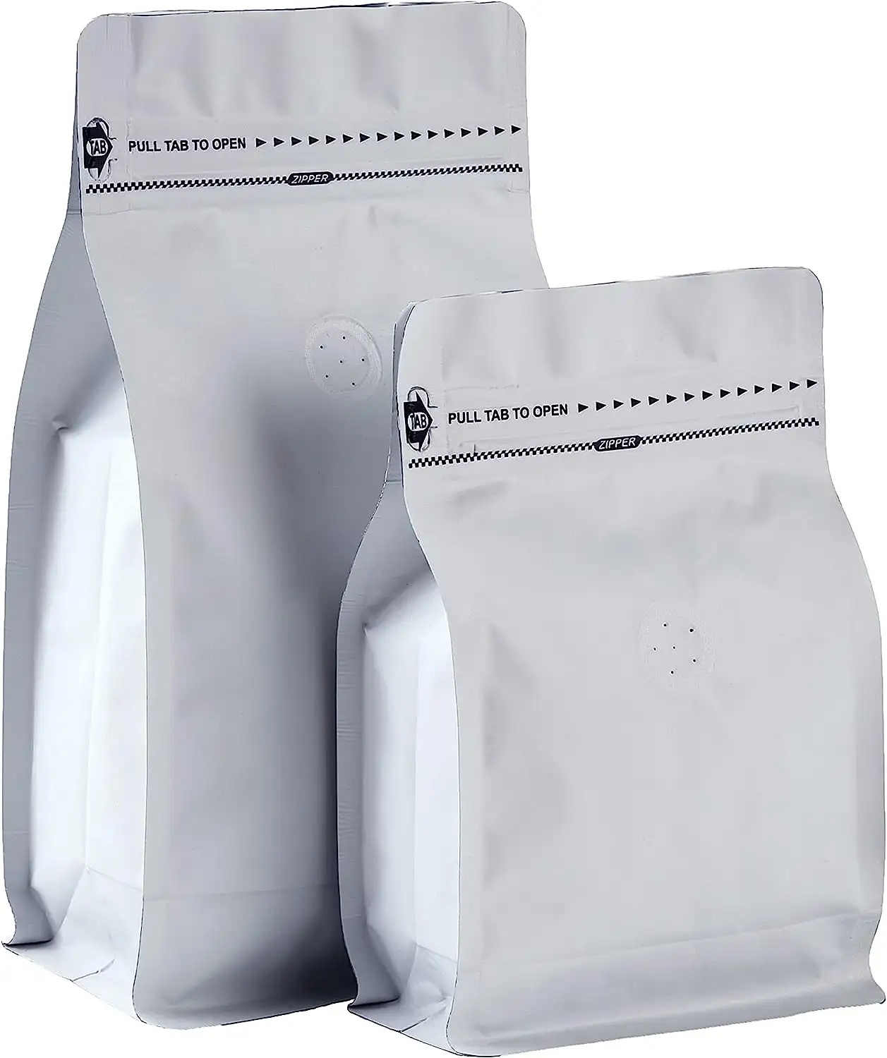 एल्यूमिनियम फ़ॉइल उच्च गुणवत्ता आपूर्तिकर्ता ग्रे फ्लैट बॉटम साइड गसेट बैग कॉफी बीन के लिए वाल्व के साथ कॉफी पैकेजिंग बैग