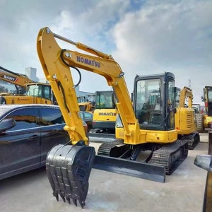 Mini-excavatrice sur chenilles Komatsu PC55 d'occasion en bon état, faible consommation de carburant, utilisation facile pour les petits chantiers - Product Image 3
