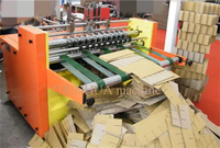 GBJ Machine à rainurer automatique haute performance pour la fabrication de boîtes à jus de fruits en carton ondulé