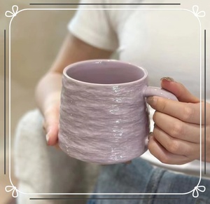 Minimalist Stone Texture Style Ceramic Tea Cup for Home Milk Coffee Breakfast Oatmeal Fruit Dessert Decorative - Product Image 5