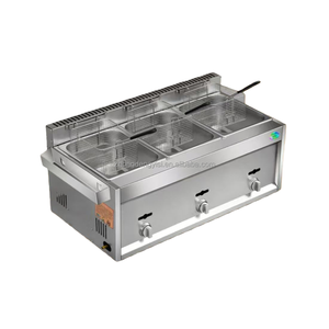 Friteuse à gaz commerciale - Équipement de friture robuste pour cuisine, restaurant, restauration - Product Image 2