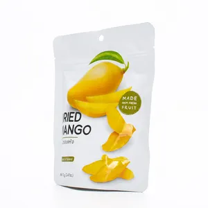 Marsupio stampato personalizzato con chiusura lampo in plastica laminata cibo Snack per animali domestici borsa frutta secca