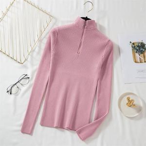 <span class=keywords><strong>Pull</strong></span> <span class=keywords><strong>col</strong></span> <span class=keywords><strong>roulé</strong></span> <span class=keywords><strong>femme</strong></span> personnalisé, chaud et élégant, à manches longues, couleur unie, tricoté, idéal pour l'automne et l'hiver – Nouvelle collection très prisée - Product Image 3