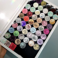 Marque privée Couleur unique Fard à paupières multicolore Maquillage caméléon à haute teneur en pigments Palette de fard à paupières DuoChrome