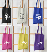 Sac fourre-tout en toile de coton avec logo personnalisé, grand, épais, réutilisable, vente en gros pour cadeau promotionnel